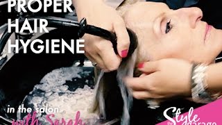 How To Shampoo and Condition Your Hair Like a Stylist  In the Salon [upl. by Addiel]