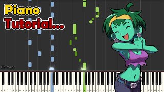 Piano Tutorial Shantae and the Pirates Curse  The Nightmare Woods Run Run Rottytops [upl. by Laddy]