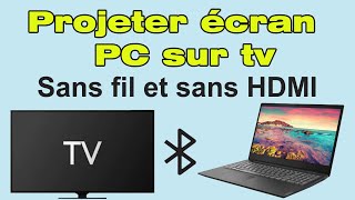 Comment connecter son ordinateur à sa télé en Wifi et sans hdmi caster pc sur TV Samsung [upl. by Athalia480]