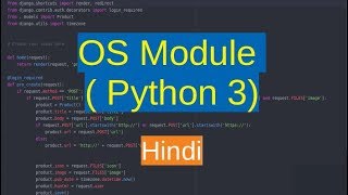 68 OS Module  working with directories and files  Python 3  Hindi [upl. by Weider980]