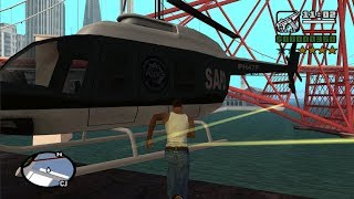 GTA San Andreas  How get the Police Maverick at the very beginning of the game [upl. by Karrie756]