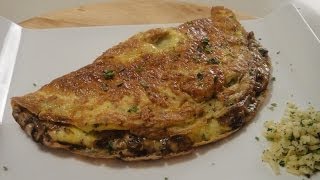 Mushroom and Cheese Stuffed Omelette  Sanjeev Kapoor Khazana [upl. by Peony]