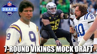 7Round Minnesota Vikings Mock Draft Tommy Kramer Edition [upl. by Lady]