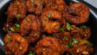 Kerala Inspired IndoChinese Prawns StirFry Recipe  Spicy amp Flavorful Fusion Dish [upl. by Bravar]