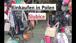 🛒🇵🇱Markt in Slubice  Einkaufen in Polen  shoppingvlog polen slubice polenmarkt [upl. by Ennail]