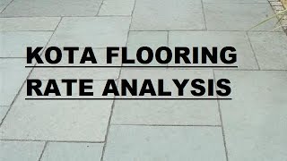 Kota Stone Flooring Rate Analysis [upl. by Moyna]