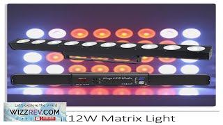 LED 10x12W RGBW Matrix Wall Wash Light Horse Racing Effect DMX512 Lighting Review [upl. by Eintroc]