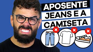 PARE DE USAR CALÇA JEANS E CAMISETA  MODA MASCULINA 2024 [upl. by Fae335]