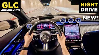 2023 MERCEDES GLC 400 AMG NEW SUV PURE Experience NIGHT POV DRIVE Exterior Interior MBUX [upl. by Ihcur]