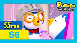 Crongs little friend and more55min  Kids Animation  Pororo the Little Penguin [upl. by Lika]