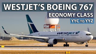 WestJet Boeing 767 Economy Class Review  Calgary to Toronto [upl. by Ide]