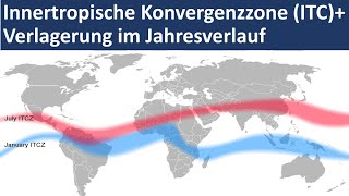 ITC  Verlagerung der ITC im Jahresverlauf Innertropische Konvergenzzone  Erdkunde Oberstufe [upl. by Eliak832]