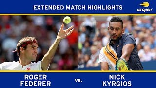 Roger Federer vs Nick Kyrgios Extended Highlights  US Open 2018 Round 3 [upl. by Las]