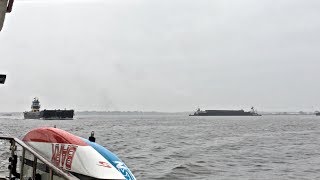 CLOSE CALLS with BIG BARGES [upl. by Emera223]