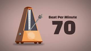 70 BPM Metronome 1Hour [upl. by Sharlene538]