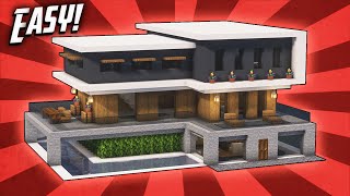 Minecraft How To Build A Modern Mansion House Tutorial 47 [upl. by Langbehn115]