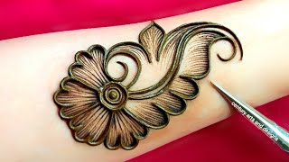 Very beautiful stylish front hand mehndi design  easy mehndi design  mehndi ka design  Mehndi [upl. by Ggerk335]