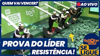 BBB 24  Prova do Líder de RESISTÊNCIA AO VIVO Quem vai vencer Davi e Matteus Como estão na prova [upl. by Arrad]