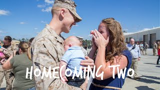 Marine Meets Son at Military Homecoming [upl. by Haff]