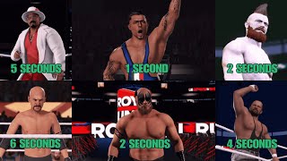 SUPERSTARS WHO WERE ELIMINATED FROM THE ROYAL RUMBLE IN RECORD TIME WWE 2K23 [upl. by Rebmat22]