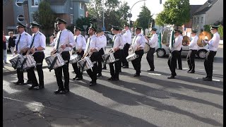 Schützenfest Klompenkirmes am 02 Oktober 2023 in GV Elsen Der Aufmarsch zur Regimentabnahme 2023 [upl. by Llerahc18]