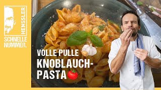 Schnelles Pasta mit TomatenKnoblauchSauce Rezept von Steffen Henssler  Günstige Rezepte [upl. by Dier]