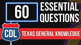 Texas CDL General Knowledge Practice Test 2024 Commercial Drivers License Study Guide [upl. by Buffo835]