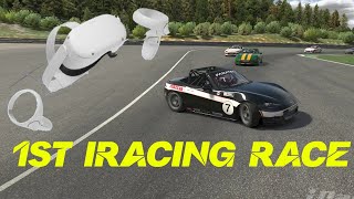 IRacing rookie  my first race  quest 2 [upl. by Eipper]