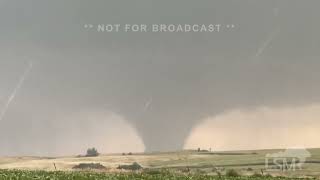 82824 Mound Ridge South Dakota Multiple Close Range Tornadoes and Crazy Supercell Structure [upl. by Bilak]