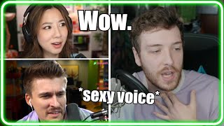 Big streamers amazed by CdawgVAs voice acting skills Ft Sykkuno Miyoung Fuslie Ludwig [upl. by Benyamin]