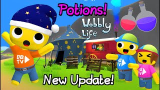 NEW UPDATE amp NEW WIZARD POTIONS IN WOBBLY LIFE 👀 [upl. by Kahl283]