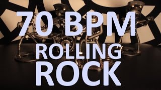 70 BPM  Rolling Rock  44 Drum Track  Metronome  Drum Beat [upl. by Yemar]