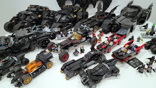 HUGE LEGO BATMOBILE COLLECTION OVERVIEW [upl. by Eppilihp]