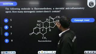 The following molecule is fluorometholone a steroidal antiinflammatory agent How many stereog [upl. by Duhl]