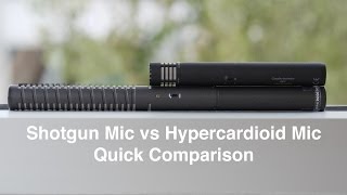 Shotgun vs Hypercardioid Microphone Quick Comparison RODE NTG2 vs AT4053b [upl. by Nosirb19]