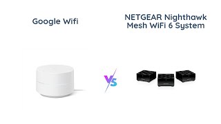 Google Wifi vs NETGEAR Nighthawk AX1800 Mesh WiFi System Comparison [upl. by Kallick]