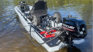 Ascend 133x  Mercury 6hp  Waterway testing  Maiden Voyage [upl. by Bloem]