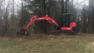 Brown Raptor 30 on Kubota KX40 [upl. by Oicnedurp]