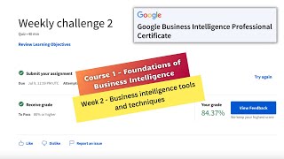 foundations of business intelligence coursera week 2 quiz answers  Google Business Intelligence [upl. by Ailema]