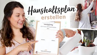 Putzplan erstellen Haushalt stressfrei organisieren mit Kind  VORLAGE [upl. by Nivlek124]