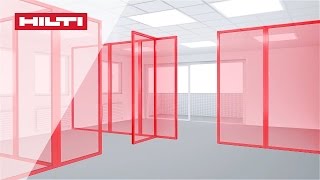 HOW TO do layout partitioning using the Hilti PM 4M multiline laser level [upl. by Aihsiym]