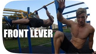 FRONT LEVER Tutorial [upl. by Hgielyk]