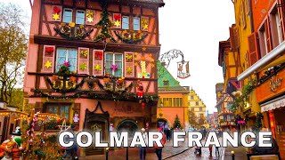 Colmar France  Colmar Christmas Market  4K Walk in the Fairytale Town of France [upl. by Alleciram]