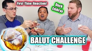 BALUT CHALLENGE Mukbang  First Time Eating Balut Balot  Asian Delicacy  Duck Embryo [upl. by Finn325]