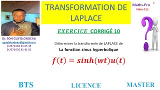 TRANSFORMATION DE LAPLACE 1030 exercice corrigé 10 fonction causale [upl. by Drue]