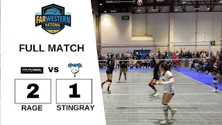 Rage 131 Stacie vs Stingray Volleyball Far Westerns 14 FULL MATCH fyp freefire volleyball [upl. by Anirahtak]