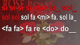 Rose rosse  karaoke notazionale [upl. by Wilda287]