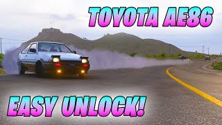 How To Unlock The TOYOTA TRUENO AE86 EASY Forza Horizon 5 Japanese Automotive Update forzahorizon5 [upl. by Anatol]