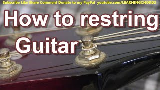 How to Change Guitar Strings Like a Professional Lock Strings DAddario EJ13 8020 Bronze [upl. by Haral]