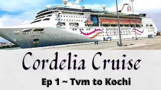 Cordelia Cruise  EP 1 Train travel from Trivandrum to Kochi Ocean View Cabin [upl. by Ahseel]